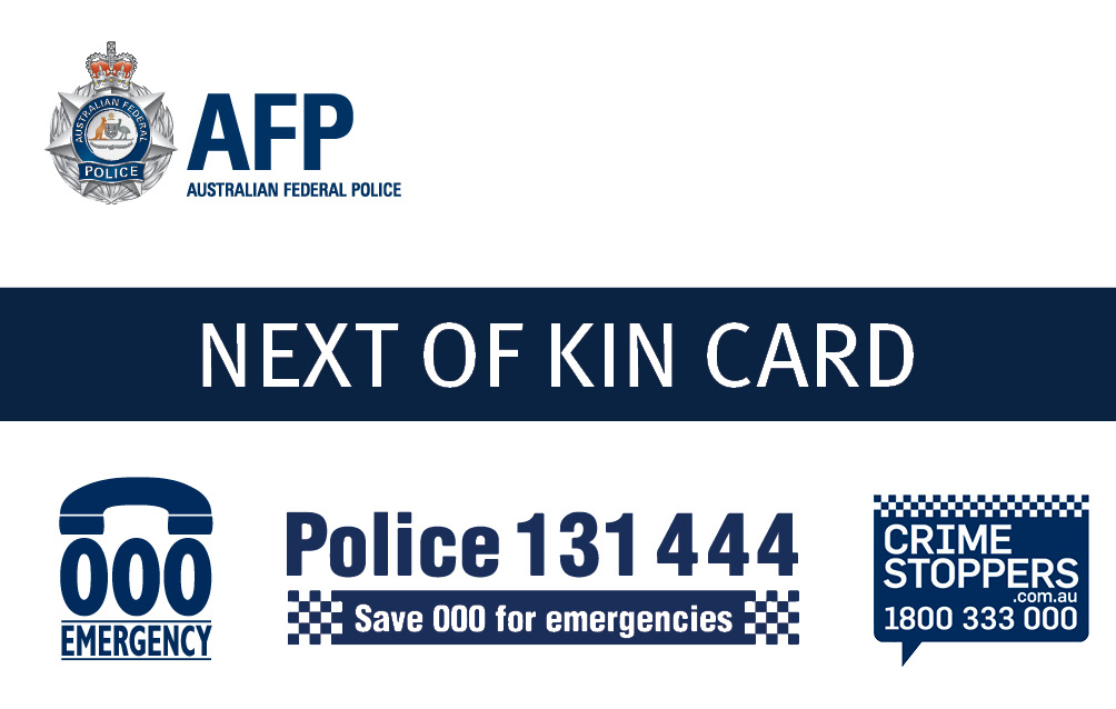 Next Of Kin Australian Capital Territory Policing 2252